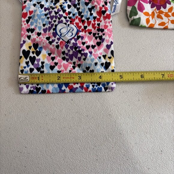 Brighton Cloth Jewelry Gift Bags Lot Of 3 Floral Hearts - Picture 6 of 7
